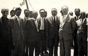 Foto ricordo in occasione dell'inaugurazione del Porto-Rifugio di Gela